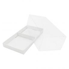Коробка Cake Air 2P (180 х 90 х 60 мм) с пластиковой крышкой — фото 2
