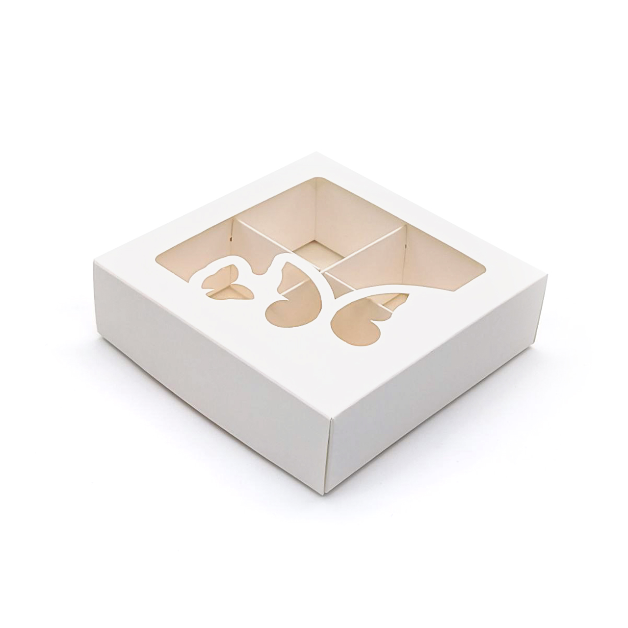 Коробка sweet bort 4 (125 х 125 х 35 мм) - 5 шт.